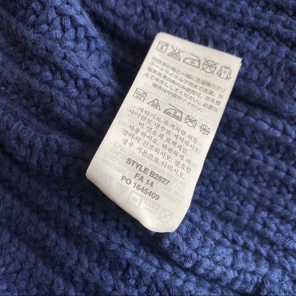 J.Crew | Rib-Stitch Blue Open Front Cardigan - Picture 6 of 6